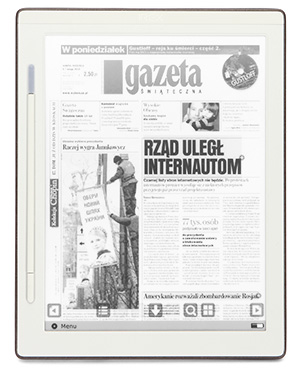 Ebook reader DR800 i cyfrowa e-gazeta